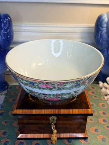 Vintage Rose Canton Bowl