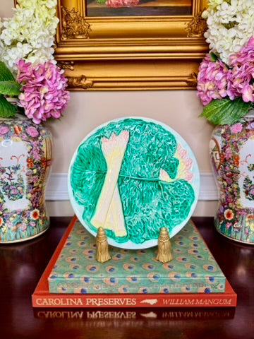 Haldon Group Majolica Asparagus Plate