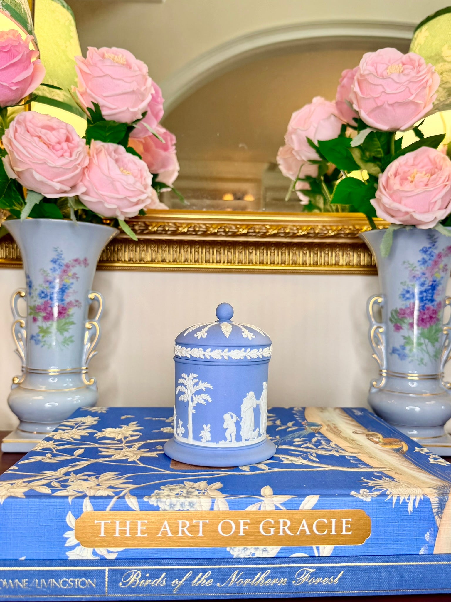 Vintage Wedgwood Jasperware Tobacco Jar