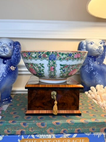 Vintage Rose Canton Bowl