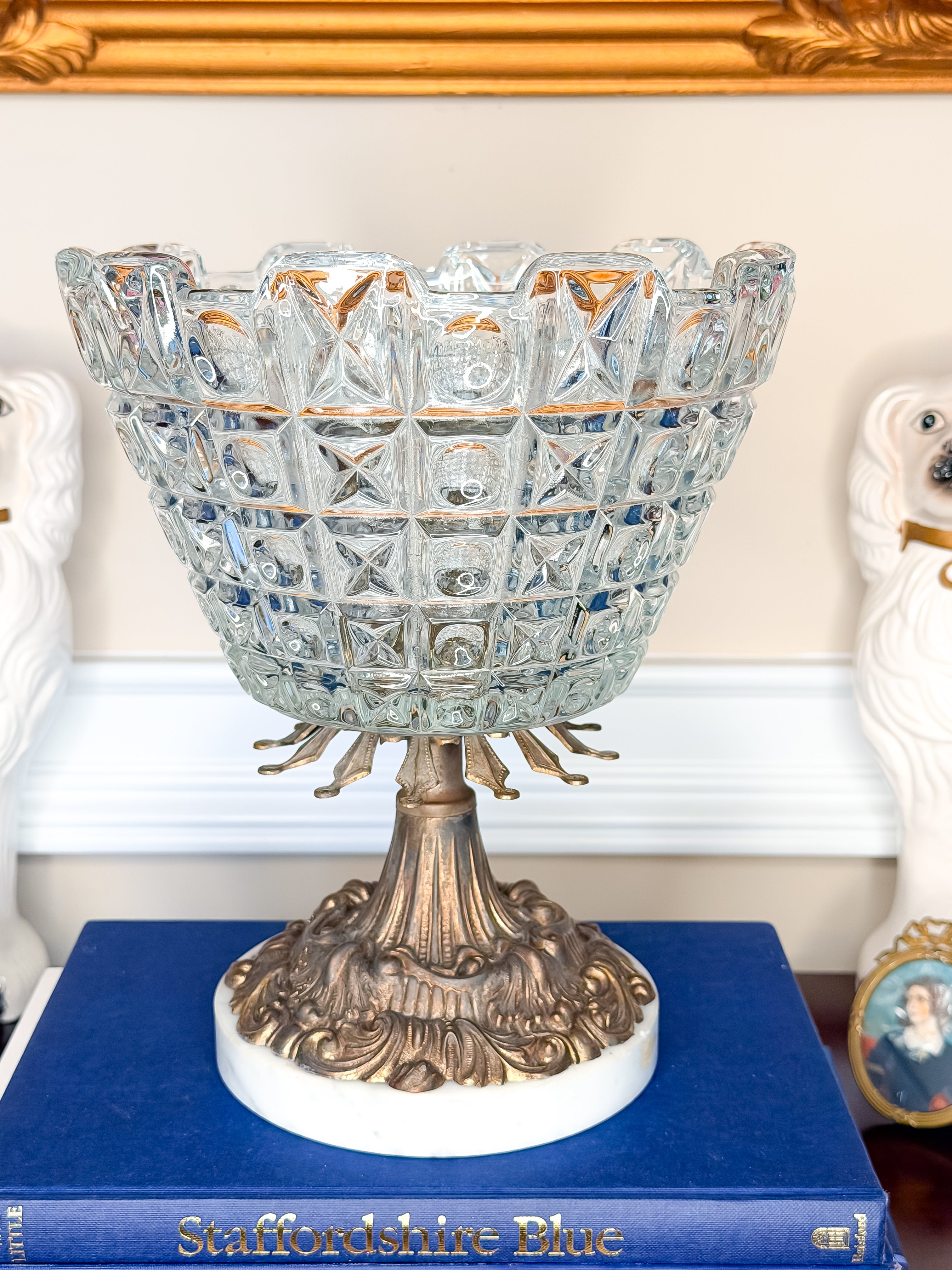 Vintage Crystal Pedestal Compote